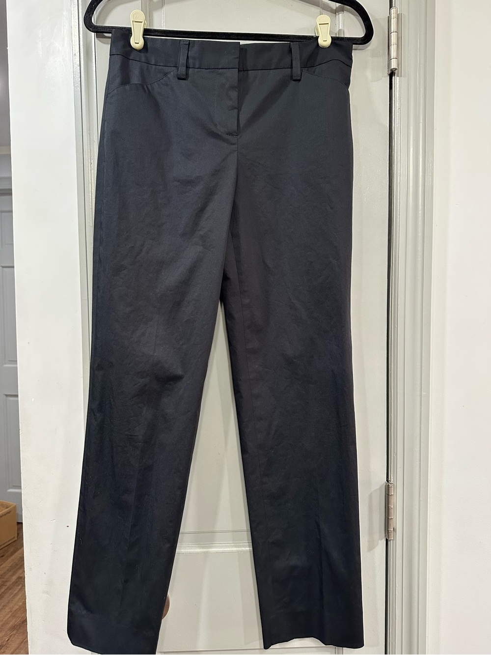 DKNY Blue Straight-Leg Dress Trousers